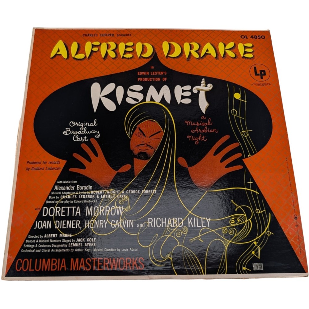 Alfred Drake Kismet Original Broadway Cast Columbia 6 Eye Mono LP OL 4850